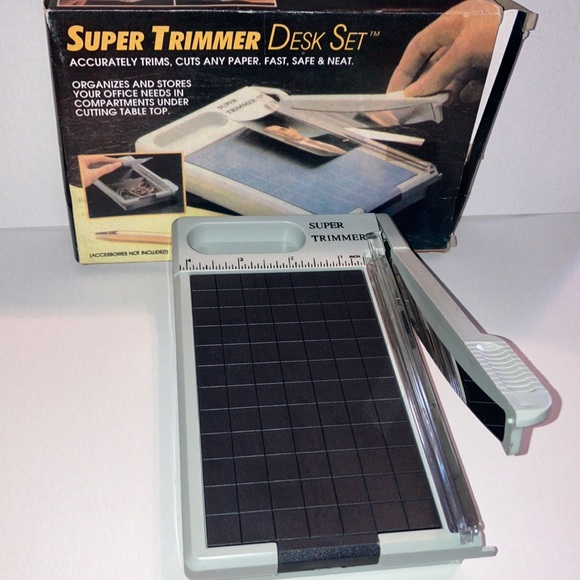 Super Trimmer Desk Set in Black and Gray‎ - Picture 1 of 4